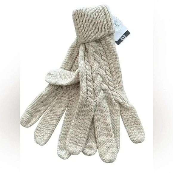 5/20$ NWT ⚡️HOST PICK⚡️Tag sandshell pair of knitted gloves size small medium - Picture 3 of 8